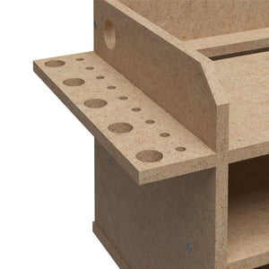 Systembuild Evolution Benford Hanging Wall Mount Tool Organizer - Raw Board