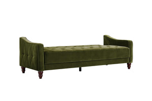 Novogratz Vintage Tufted Sofa Sleeper II - Green