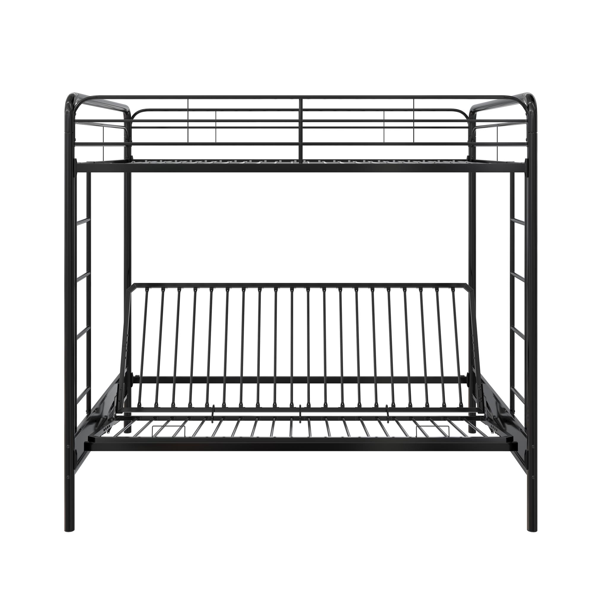 DHP Sammie Futon Bunk Bed - Black - Full-Over-Futon