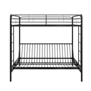 DHP Sammie Futon Bunk Bed - Black - Full-Over-Futon