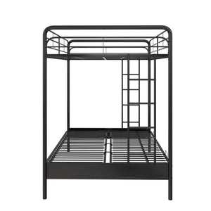 DHP Sammie Futon Bunk Bed - Black - Full-Over-Futon