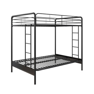 DHP Sammie Futon Bunk Bed - Black - Full-Over-Futon