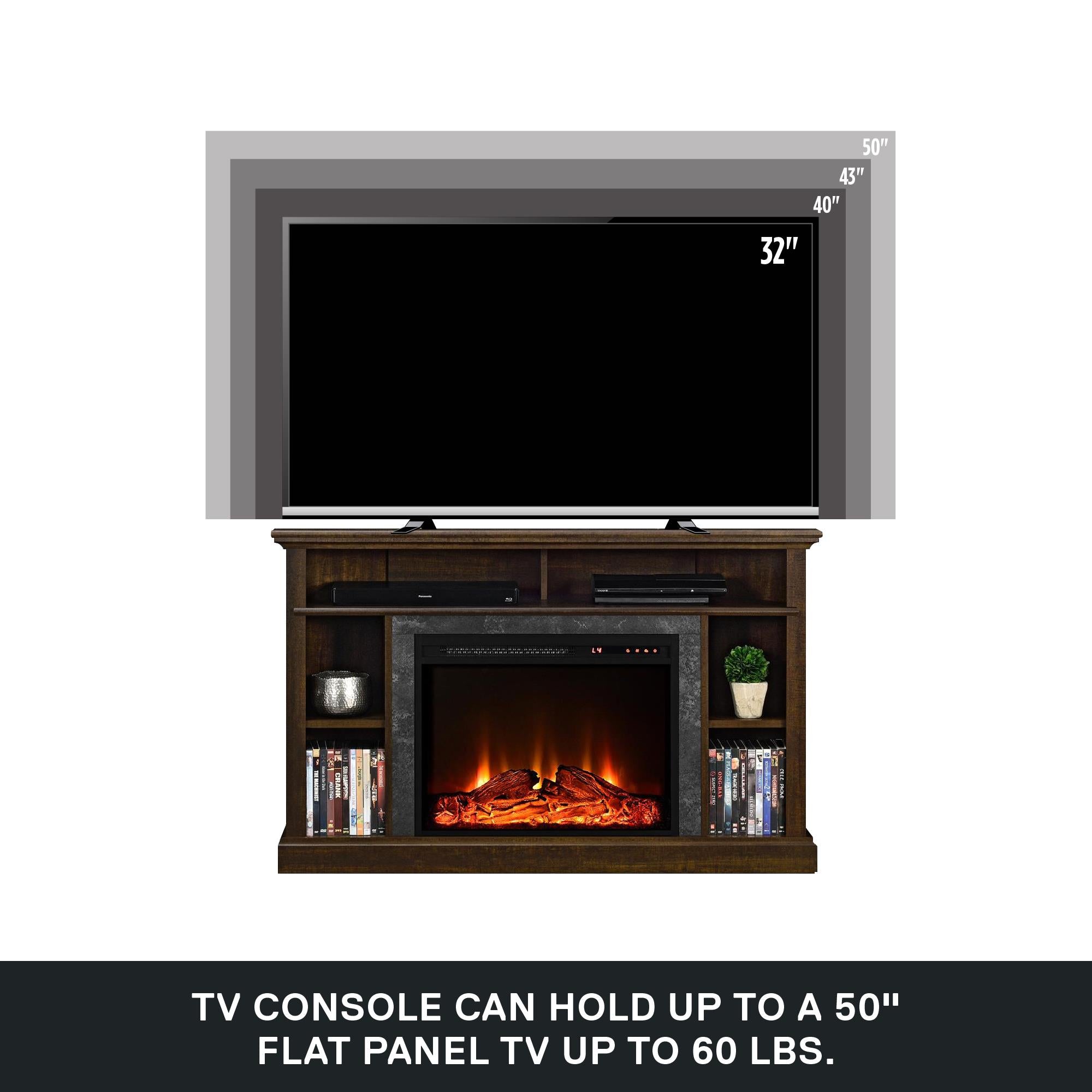 Ameriwood Home Overland Electric Corner Fireplace for TVs up to 50" - Espresso