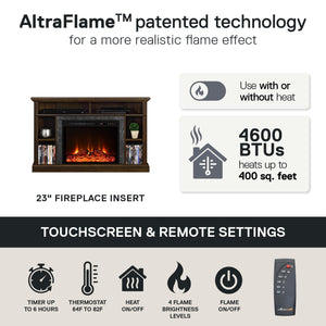 Ameriwood Home Overland Electric Corner Fireplace for TVs up to 50" - Espresso