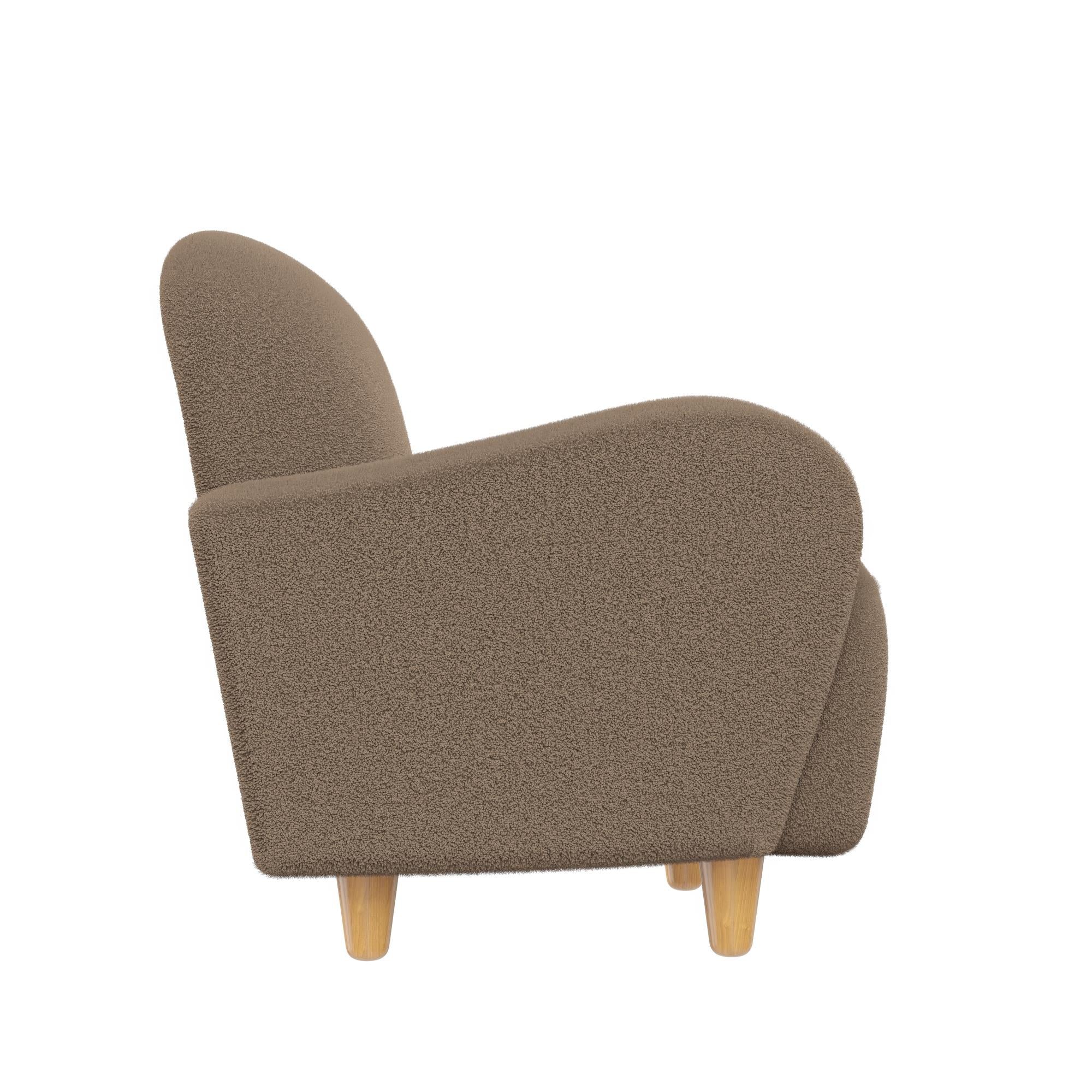 Mr. Kate Primrose Upholstered Accent Chair - Brown - 1-Seater