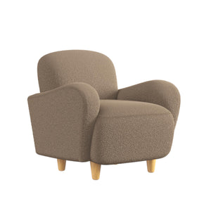 Mr. Kate Primrose Upholstered Accent Chair - Brown - 1-Seater