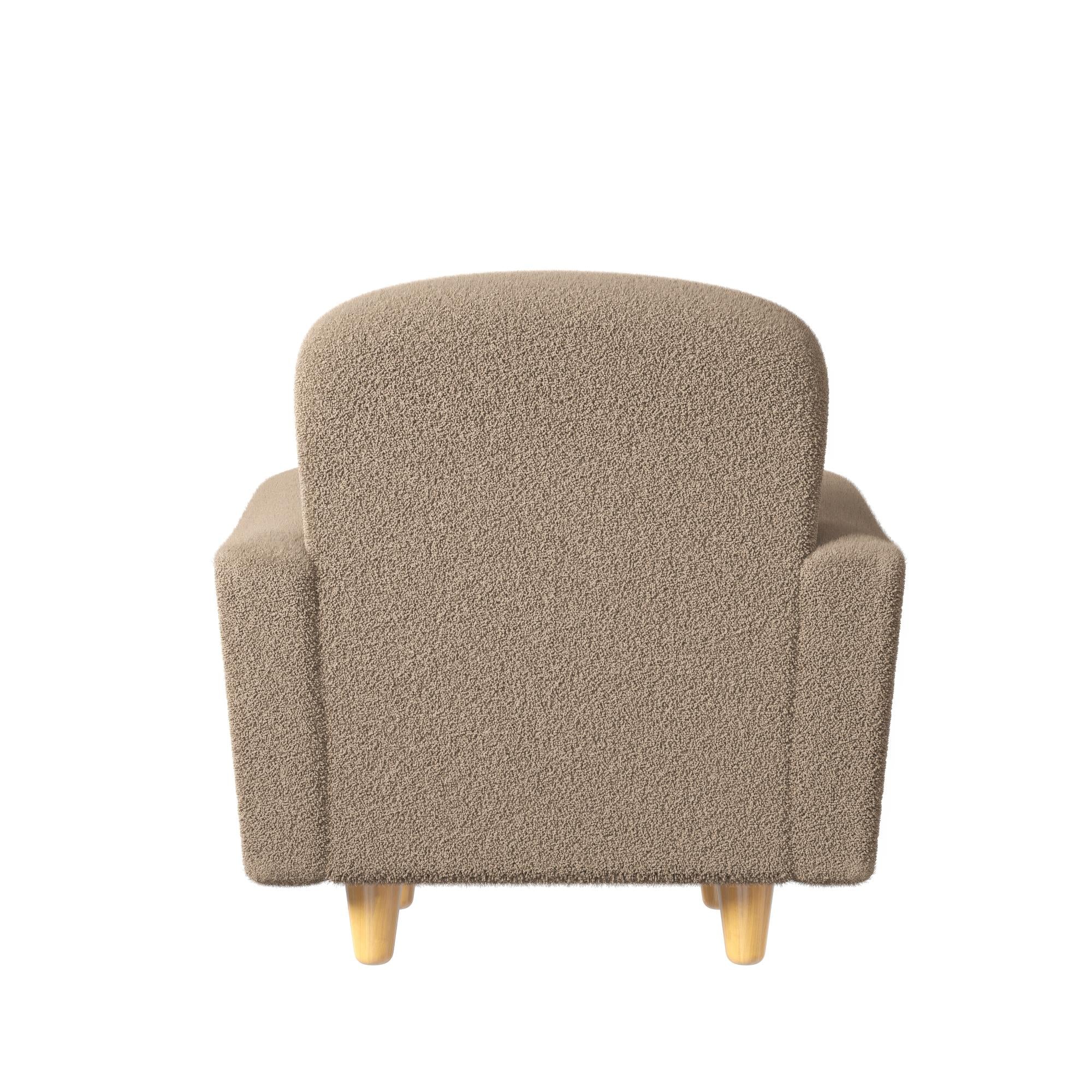 Mr. Kate Primrose Upholstered Accent Chair - Brown - 1-Seater