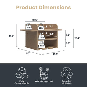 Systembuild Evolution Benford Hanging Wall Mount Tool Organizer - Raw Board