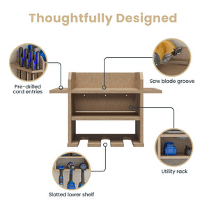 Systembuild Evolution Benford Hanging Wall Mount Tool Organizer - Raw Board