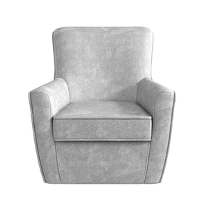 DHP Binx Swivel Accent Chair - Gray - 1-Seater