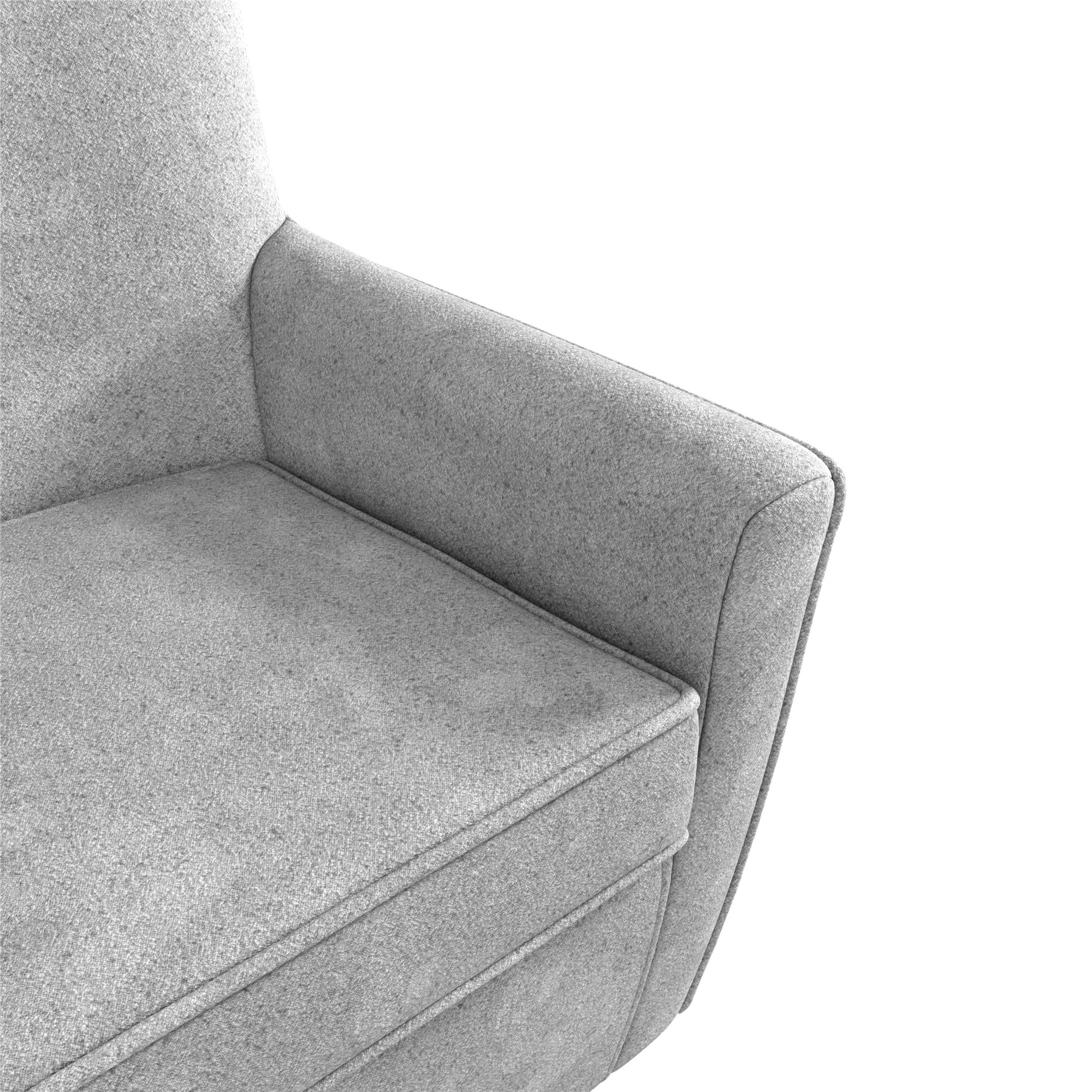 DHP Binx Swivel Accent Chair - Gray - 1-Seater