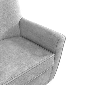 DHP Binx Swivel Accent Chair - Gray - 1-Seater