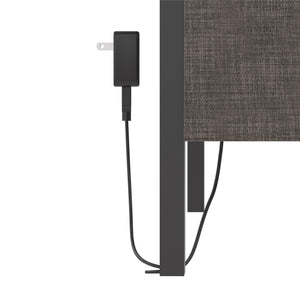 RealRooms Paloma Upholstered Bed with USB - Dark Gray - Full