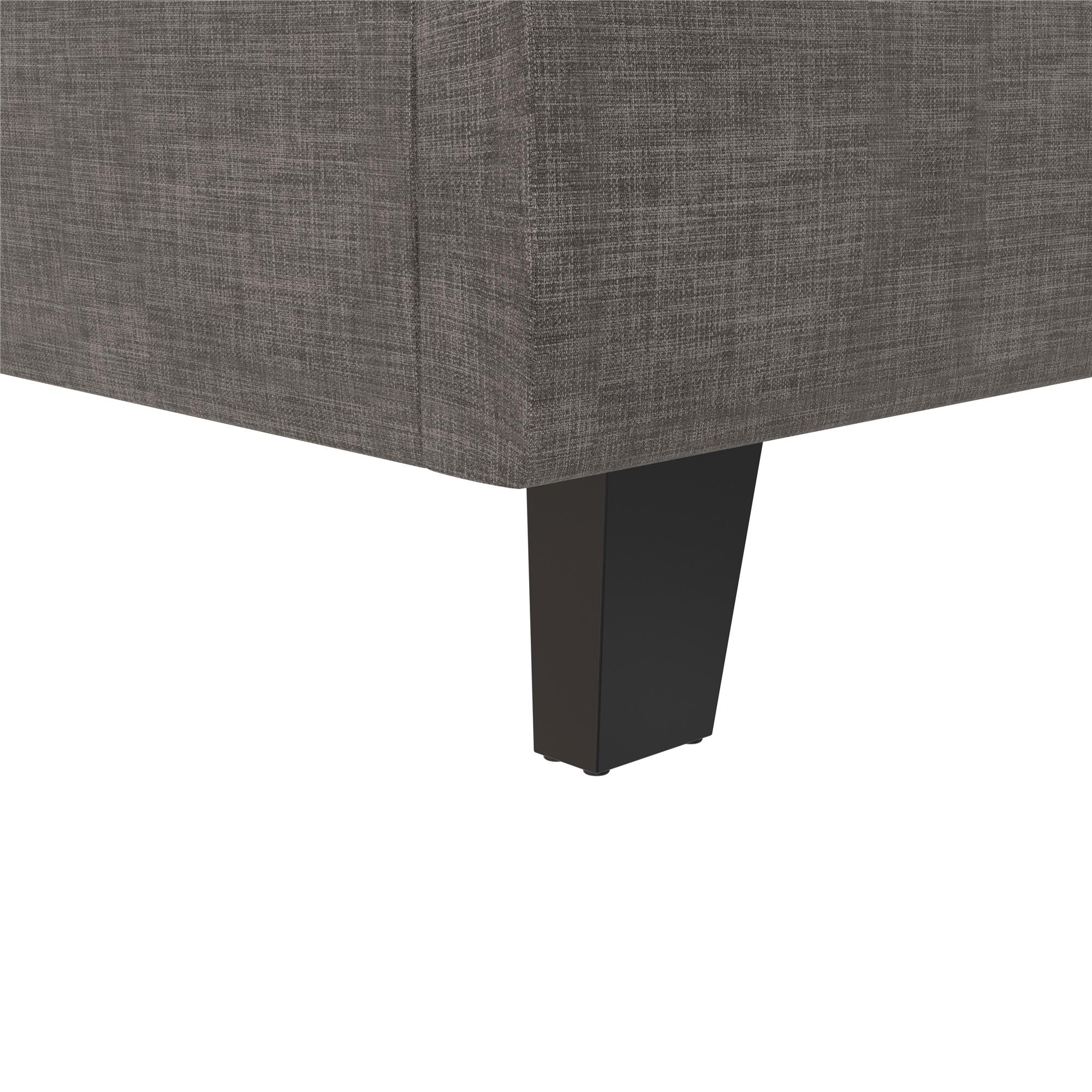 RealRooms Paloma Upholstered Bed with USB - Dark Gray - Full