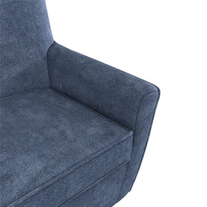 DHP Binx Swivel Accent Chair - Navy - 1-Seater