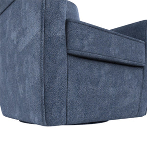 DHP Binx Swivel Accent Chair - Navy - 1-Seater