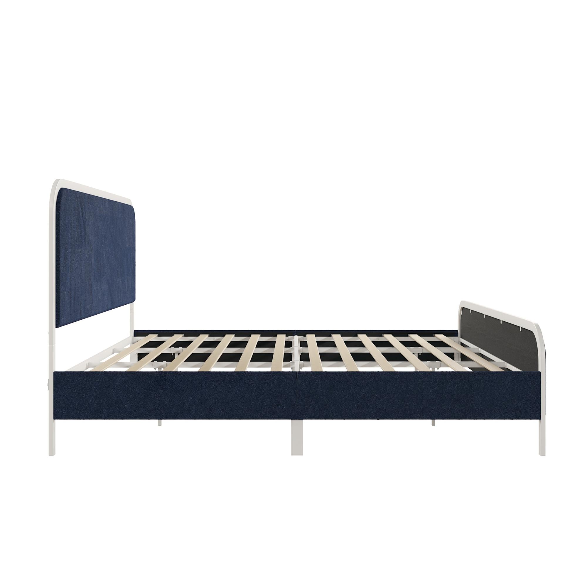 Novogratz Tallulah Upholstered Bed - Navy - King