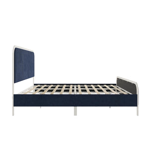 Novogratz Tallulah Upholstered Bed - Navy - King