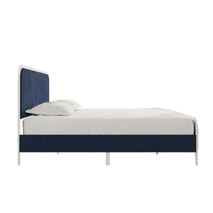 Novogratz Tallulah Upholstered Bed - Navy - King