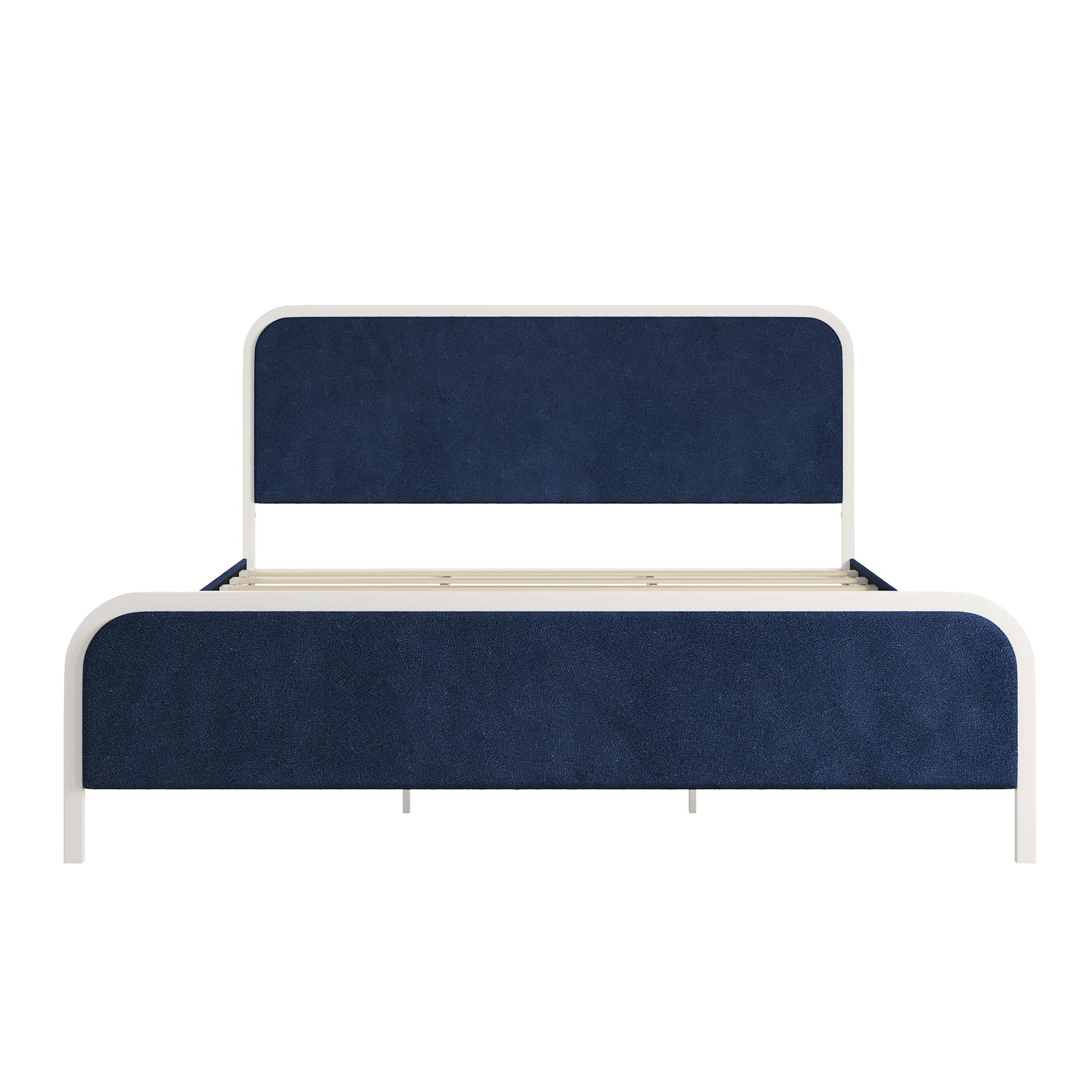 Novogratz Tallulah Upholstered Bed - Navy - King