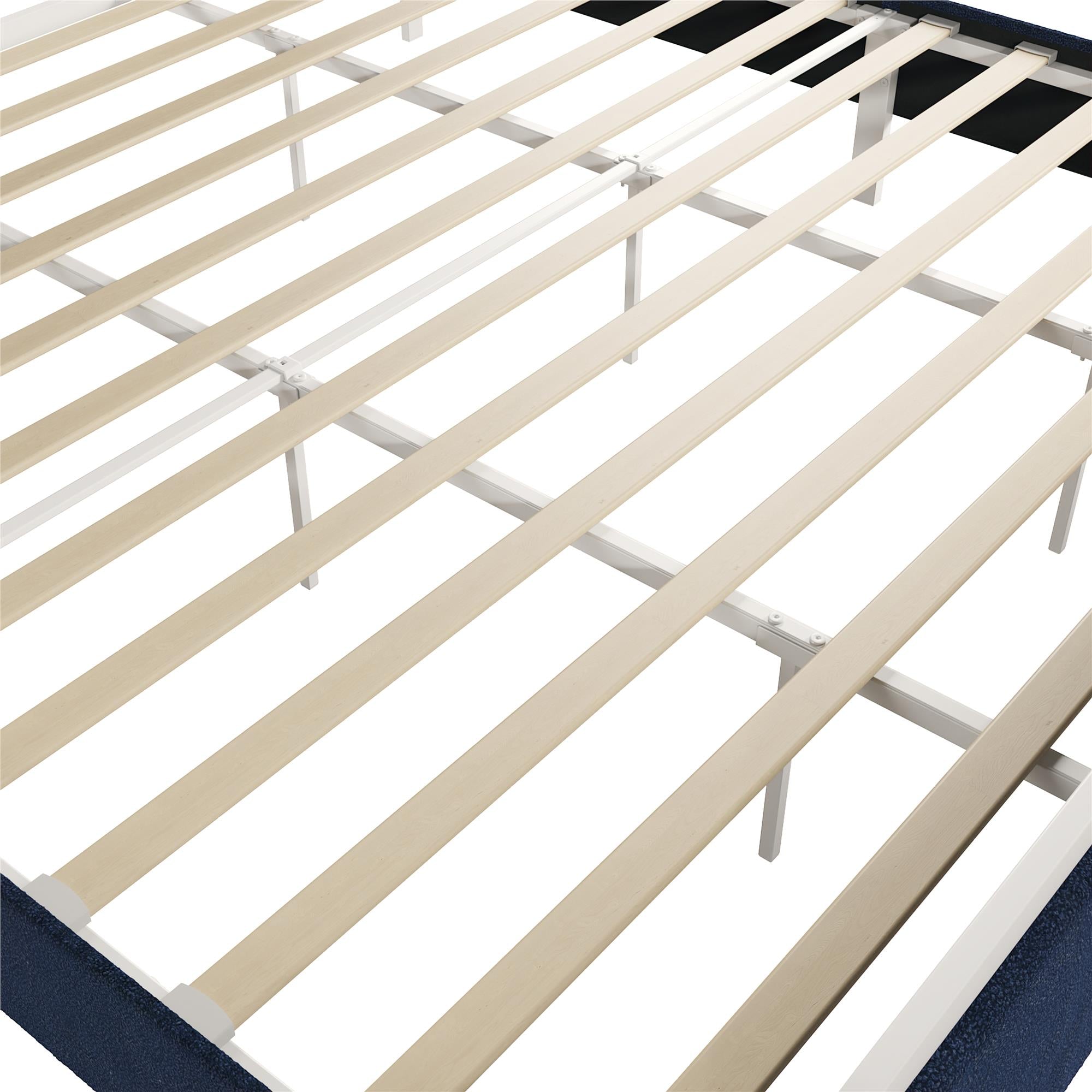 Novogratz Tallulah Upholstered Bed - Navy - King