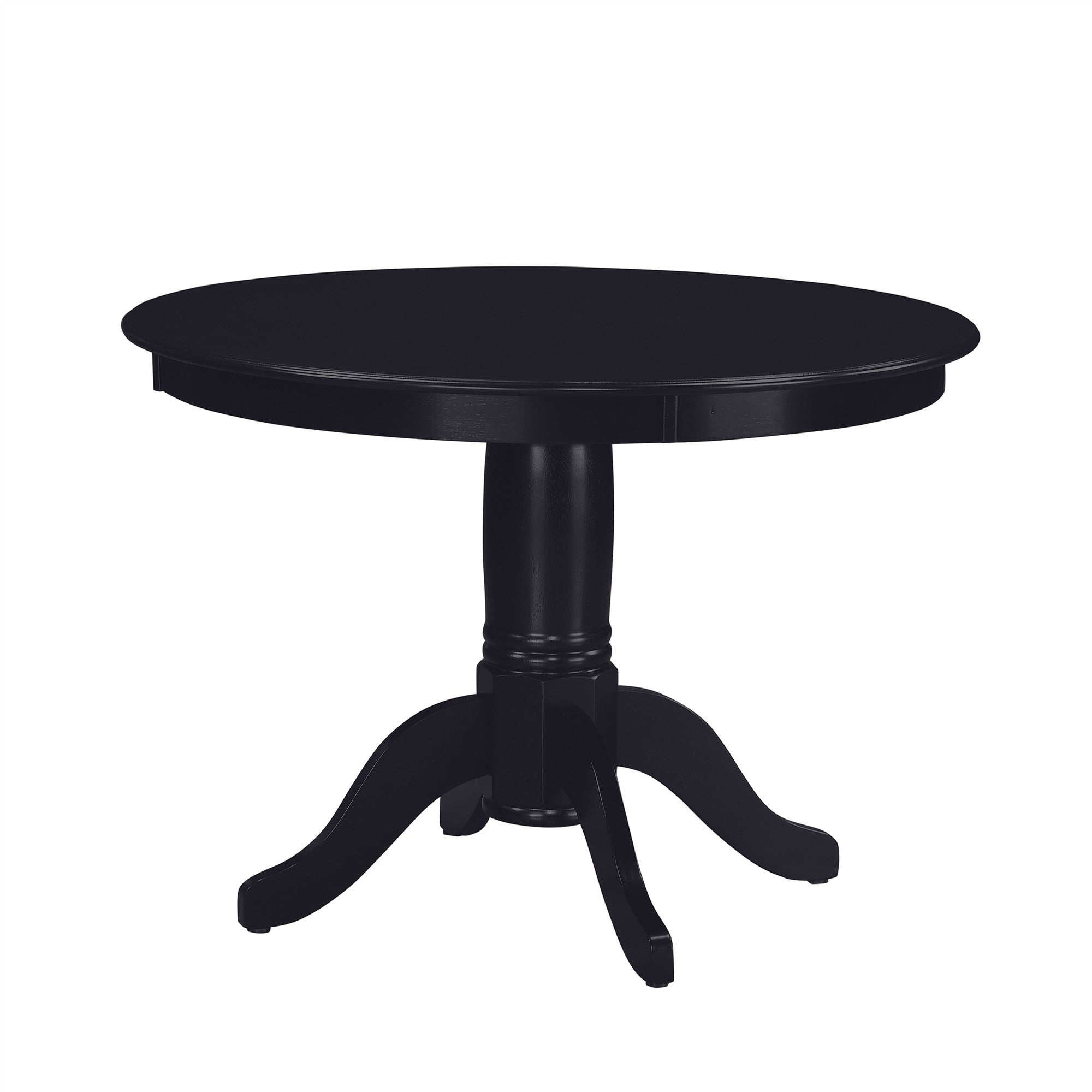 DHP Aubrey 5-Piece Traditional Pedestal Dining Set - Black