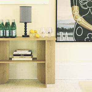 Novogratz Voler Console Table - Blonde Oak