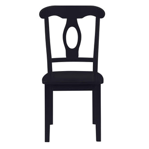DHP Aubrey 5-Piece Traditional Pedestal Dining Set - Black