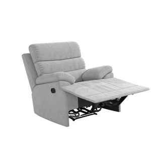 DHP McAllen Pushback Recliner - Light Gray - 1-Seater
