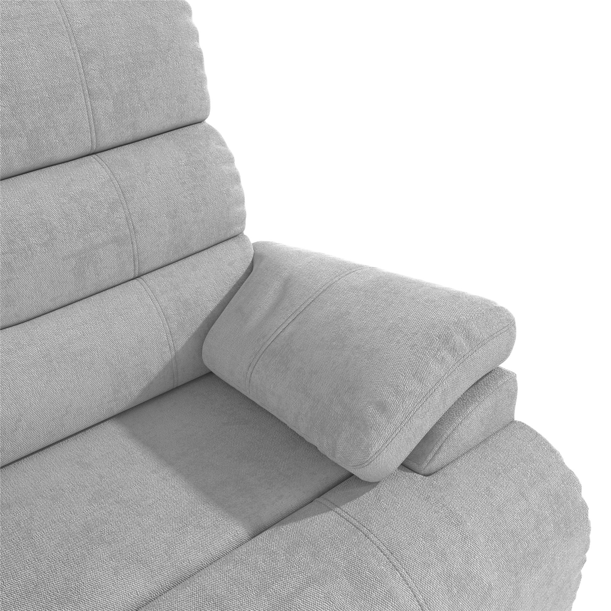 DHP McAllen Pushback Recliner - Light Gray - 1-Seater
