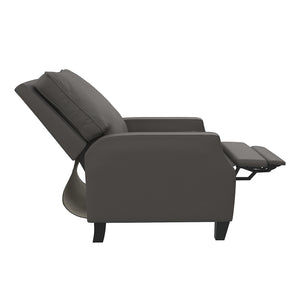 DHP Randen Pushback Recliner - Charcoal - 1-Seater