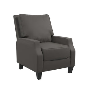 DHP Randen Pushback Recliner - Charcoal - 1-Seater