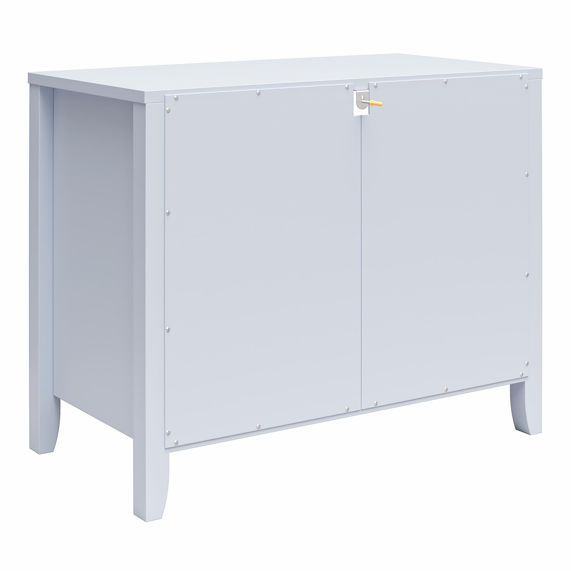 Novogratz Her Majesty 2-Drawer Nightstand, Powder Blue - Powder Blue