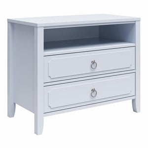 Novogratz Her Majesty 2-Drawer Nightstand, Powder Blue - Powder Blue