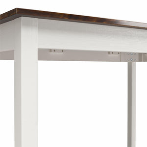 DHP Reila 5-Piece Wood Dining Set - White