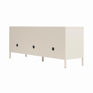 Novogratz Cache Metal Locker-Style TV Stand for TVs up to 65" - Parchment