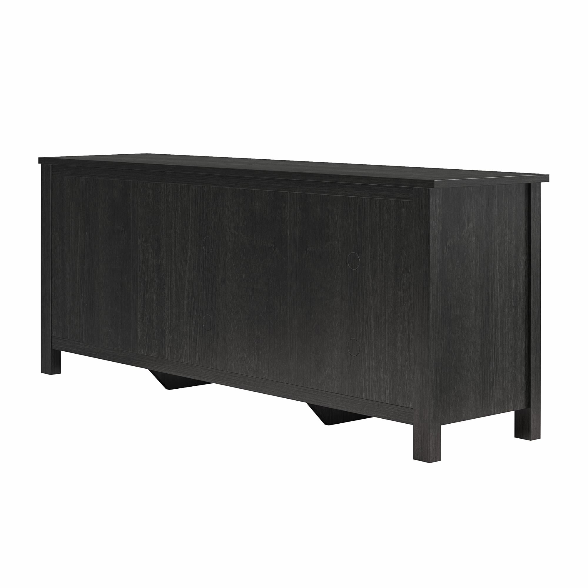 Ameriwood Home Farmington Easy Assembly 60" TV Stand - Black Oak