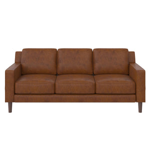 DHP Brynn Sofa - Camel Faux Leather