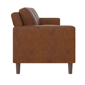 DHP Brynn Sofa - Camel Faux Leather