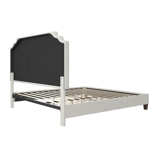 Novogratz Eloise Upholstered  Bed - Ivory - King