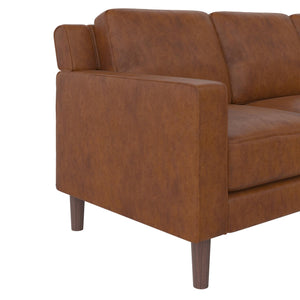 DHP Brynn Sofa - Camel Faux Leather