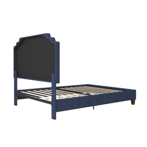 Novogratz Eloise Upholstered  Bed - Navy - Queen