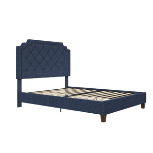 Novogratz Eloise Upholstered  Bed - Navy - Queen