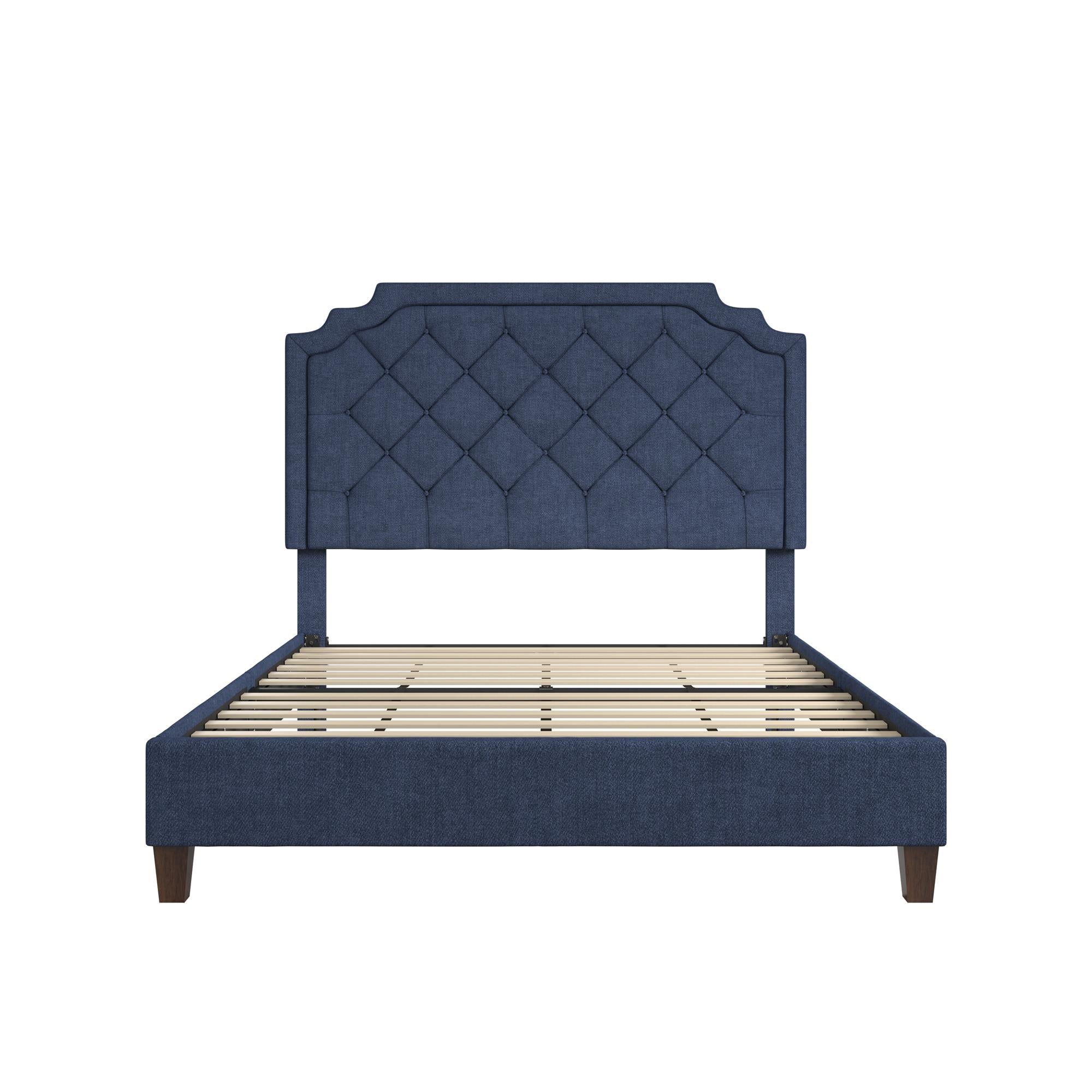 Novogratz Eloise Upholstered  Bed - Navy - Queen