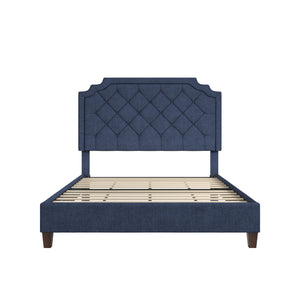 Novogratz Eloise Upholstered  Bed - Navy - Queen