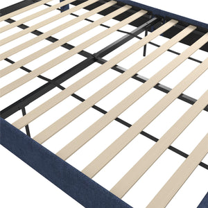 Novogratz Eloise Upholstered  Bed - Navy - Queen