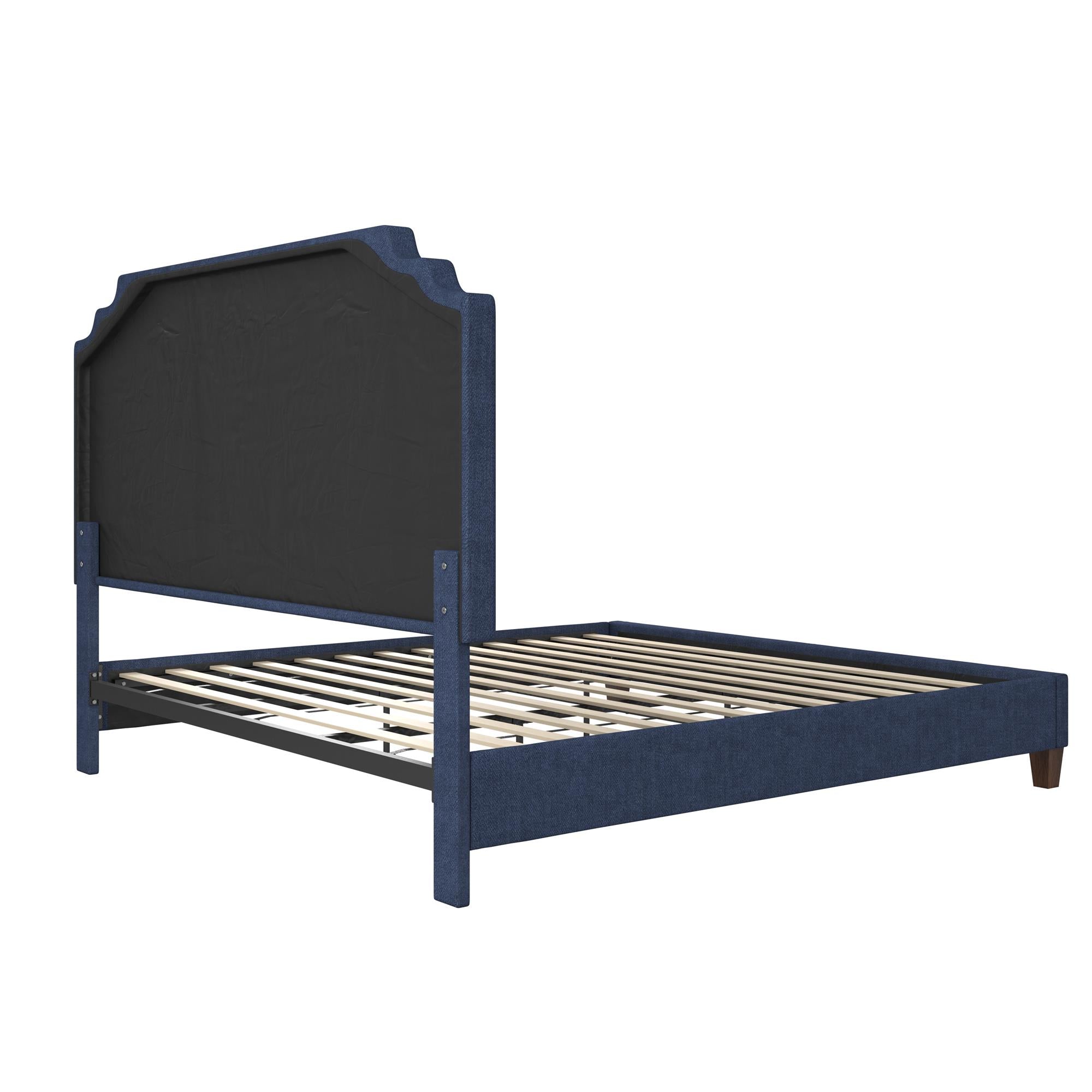 Novogratz Eloise Upholstered  Bed - Navy - King