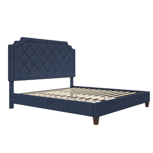 Novogratz Eloise Upholstered  Bed - Navy - King