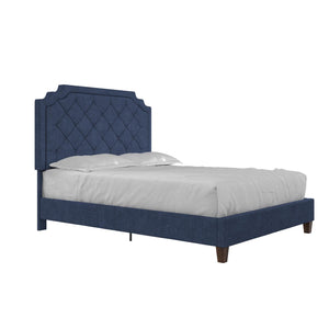 Novogratz Eloise Upholstered  Bed - Navy - Queen