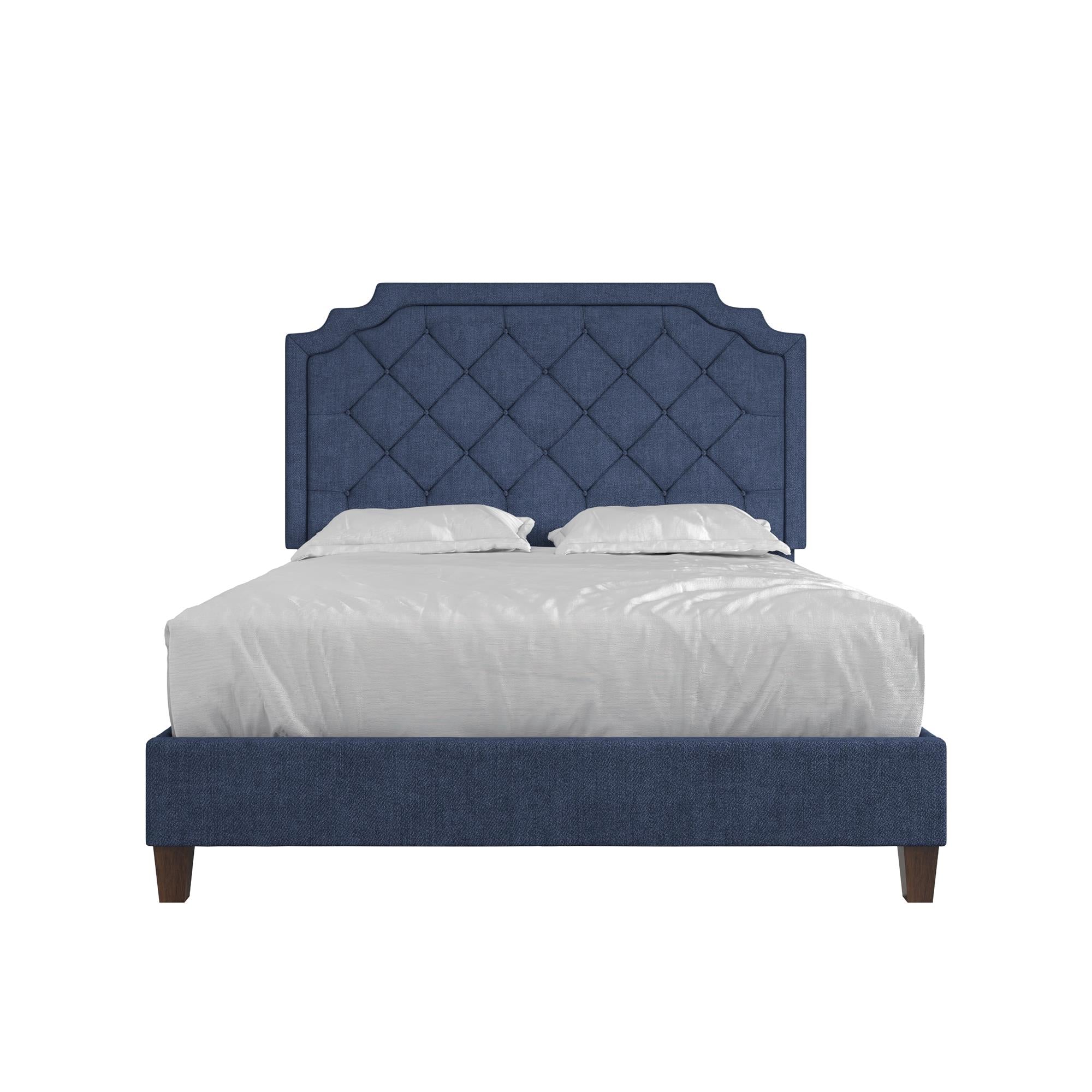 Novogratz Eloise Upholstered  Bed - Navy - Queen